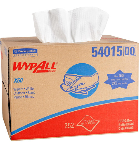 Paños De Limpieza Multitarea Wypall Generalclean X60 (54015.