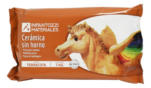 Cerámica Sin Horno Terracota Infantozzi 1 Kg Pasta P Modelar