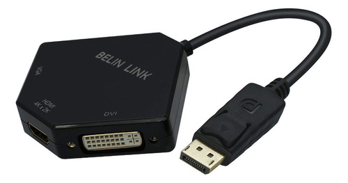 Adaptador Dp A Hdmi Vga Dvi Displayport A Hdmi 4k Adaptador