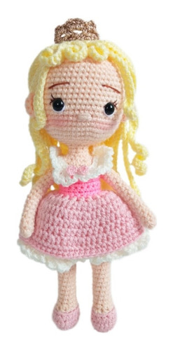 Princesa Aurora | Muñeca Tejida | Amigurumi 22 Cm