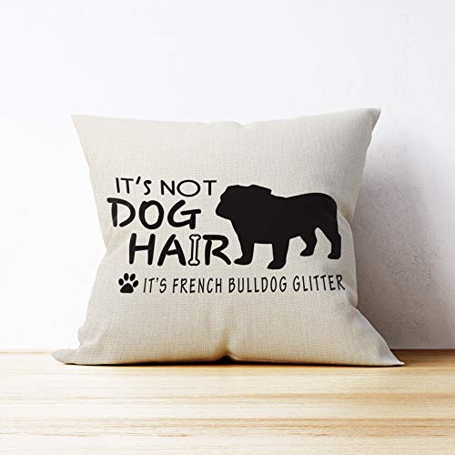 No Es Pelo De Perro Es Bulldog Francés Funda De Almoha...