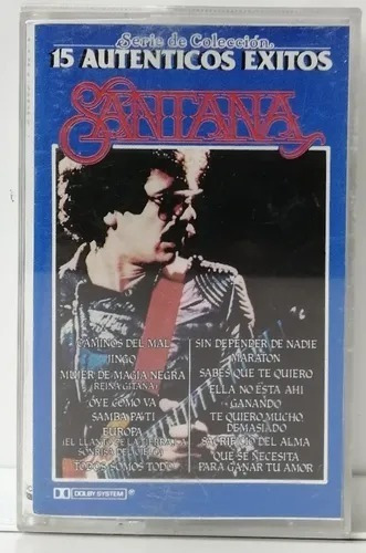 Santana Cassette Mexicano 15 Autenticos Exitos 
