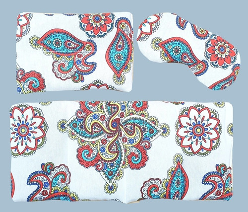 Imagen 7 de 10 de Kit 3 Almohadas Terapéuticas Semilla Lumbar Antifaz Multiuso