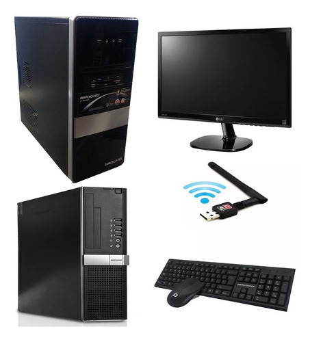 Imagen 2 de 10 de Computadora Pc I3 , Hd 500gb 4 +monitor 19 Pulgadas + Wifi