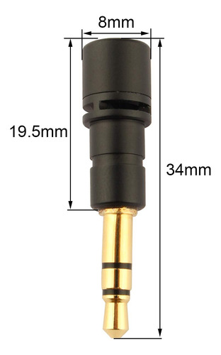 Mini Micrófono Estéreo Omnidireccional Marca Modelo Compatib Color
