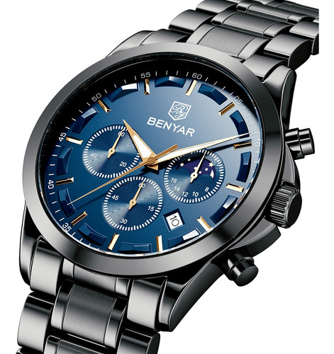 Relojes De Cuarzo Para Hombre De La Marca By Benyar, Correa