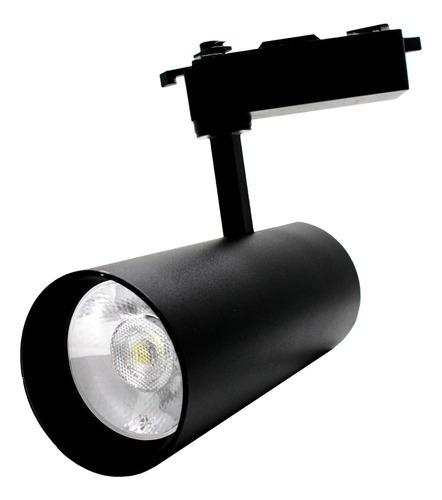 Luminario Para Riel Led 15w Luz Calida 5 Pz Color Negro