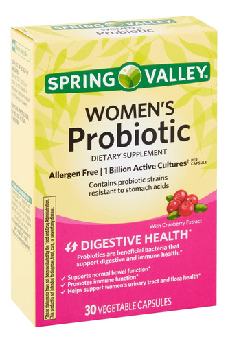 Probióticos Para Mujer 30 Cápsulas Spring Valley