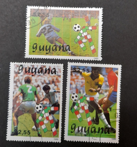 Sello Postal - Guyana - Mundial 90 - 1990