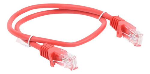 Patch Cord Cable Parcheo Red Utp Cat 5e 0.5 Mts Rojo Kt