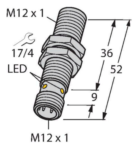 18 Pzs Bi4-m12-ap6x-h1141 Sensor Inductivo Pnp Na Turck