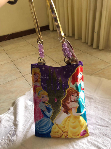 Imagen 9 de 9 de Bolsos Cartera Para Niñas Princesa Cenicienta Sirenita Bella