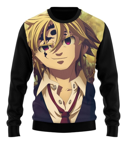 Moletom Blusa  Anime 7 Pecados Nanatsu No Taizai Ban Elaine Meliodas Escanor  King Manga 17