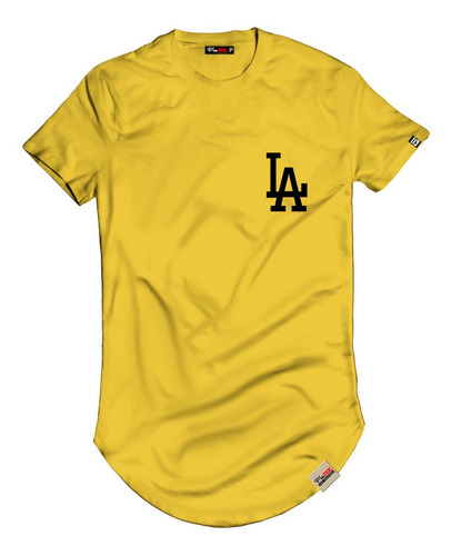 Imagem 4 de 10 de Camisa Camiseta Longline La Blusa Longa Manga Curta