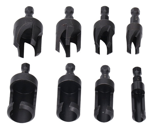 Juego De Brocas Para Tapones De Madera, 8 Piezas, Brocas Hex