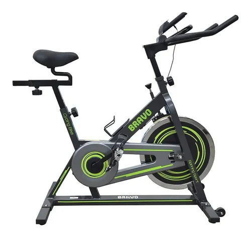 Bicicleta Fija De Spinning Con Bandas Y Disco 18kg Randers