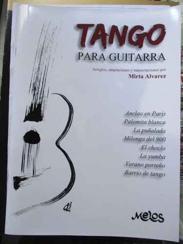 Imagen 1 de 3 de Partitura - Tango Para Guitarra - Mirta Alvarez