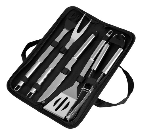 Kits De Barbacoa 5 Piezas Utensilios Para Bbq De Acero