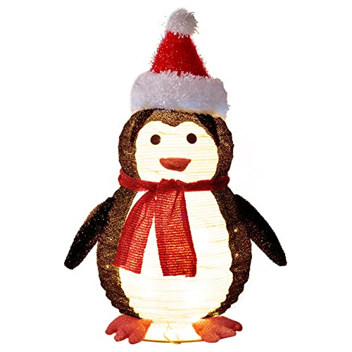 Pingüino De Navidad Iluminado De 2 Pies, Decoraciones ...
