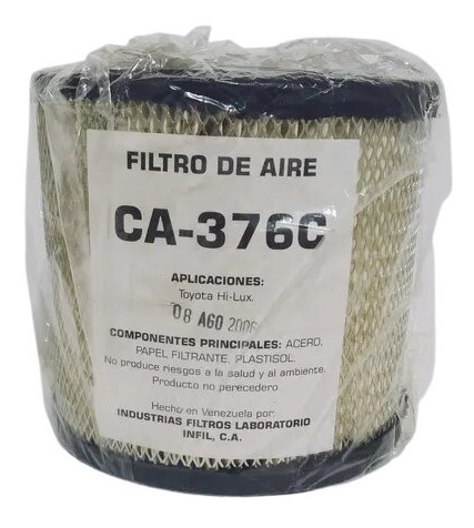 Filtro De Aire Ca-376c Para Toyota Hilux