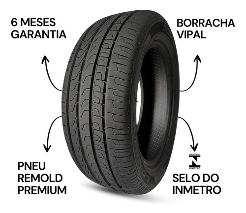 Kit 2 Pneus Gp Longway 205/55r16 P400 84t Aro 16 Inmetro