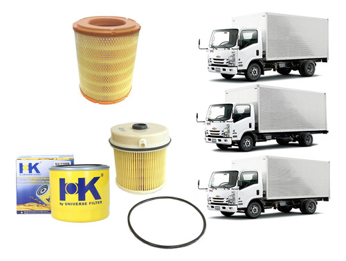 Kit Filtros Chevrolet Npr 816/715 Nqr 919 2010/2023