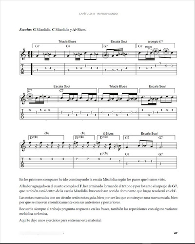 Imagen 2 de 6 de Jazz Standards, All Blues - Guitarra Paso A Paso, Con Mp3