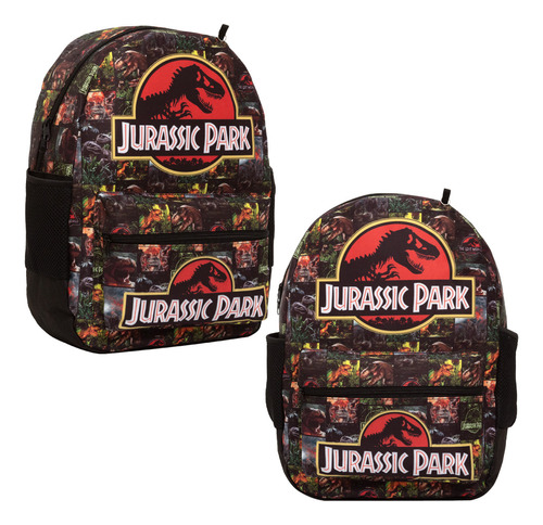 Mochila Escolar Masculina De Costa Dinossauros Jurassic Park