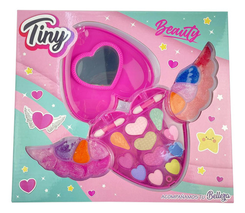 Tiny Set De Maquillaje Corazón En Caja Con Sombras 3210