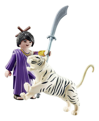 Playmobil Luchadora Con Tigre Sable 6 Piezas 70382 Luchadora Con Tigre