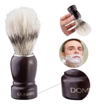 Comprar La brocha de afeitar de cerdas suaves utiliza espuma de afeitar, ya de color marrón claro