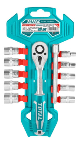 Juego De Dado Socket Y Llave Ratchet 1/4'' 12pcs Total