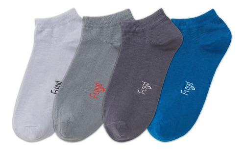 Imagen 2 de 5 de Pack X 6 Pares Soquetes De Hombre Lisos Floyd Art 1414