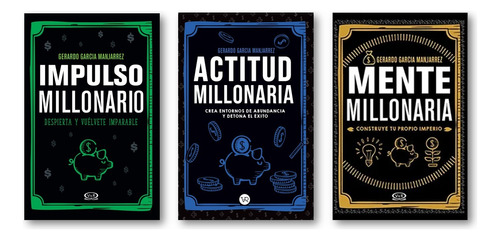 * Combo Libros Manjarrez * Actitud Impulso Mente Millonario