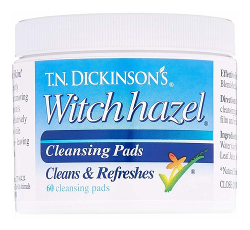 T.n. Dickinsons Hazelets Witch Hazel Pads - 60 Ea