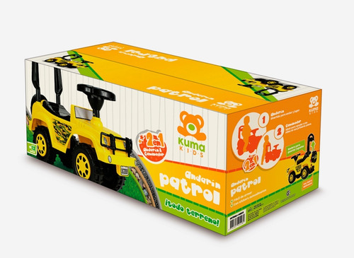 Andador Pata Pata Caminador Andarin 2 En 1 Kuma Color Amarillo