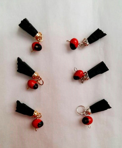 Azabaches Para Bebe De Plata Ley 925 Con Baño De Oro 18k