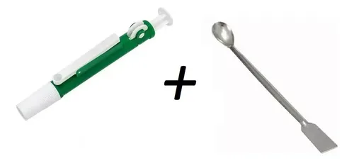 Kit Propipeta Aspirador Ruedita 0-10ml + Espátula Cuchara