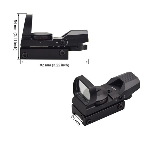 Red Dot Mira Holográfica Reflex Airsoft Paintball 20mm Prom