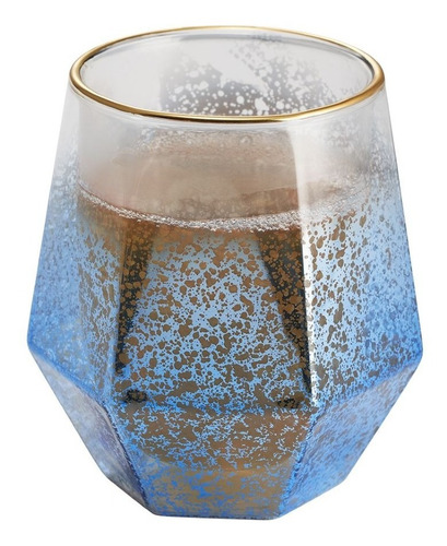 Imagen 2 de 3 de Adagio Teas Taza Hexagonal Electroplated Azul