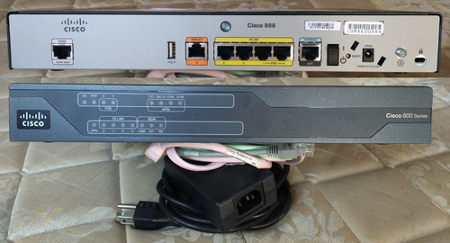 Router Cisco Modelo C888 Serie 800 Con Fuente Y Cable