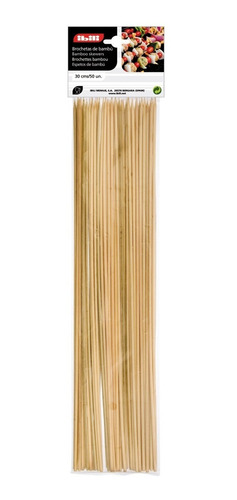 Brochetas O Palillos Para Brochetas Bamboo 50 Unidades Ibili