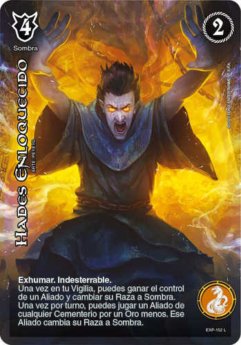 Myl Tcg: Hades Enloquecido - Exp-152 (legendaria) (Usado)