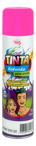  Tinta Colorida Temporária Para Cabelos Aeroflex 150ml Tom Pink