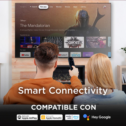 Smart Tv Tcl 50 Google Tv Qled 4k Compatible Con Alexa