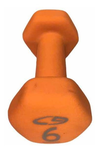 Mancuerna Hexagonal Forro Neopreno Fitness Home Gym 6 Lb