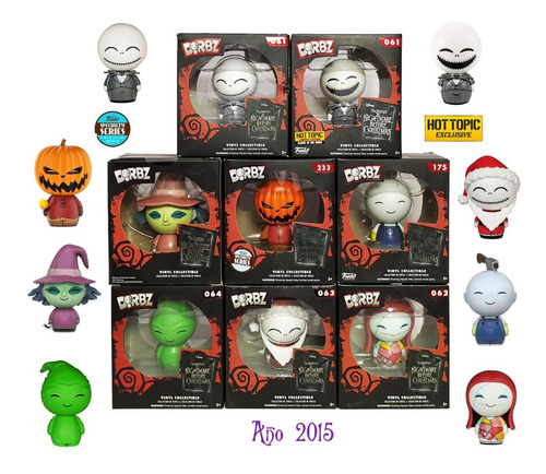 The Nightmare Before Christma 8 Funko Dorbz Año2015 Original (Usado)