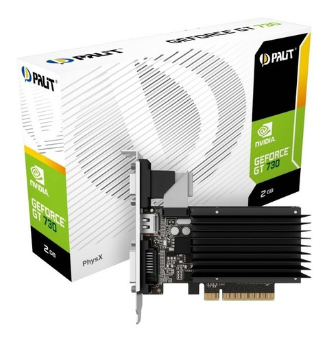 Tarjeta De Video Palit Geforce Gt730 2gb Ddr3 Vga Dvi Hdmi