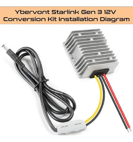 Pack Kit De Conversin 12v Starlink Gen 3 - Adaptador Potente