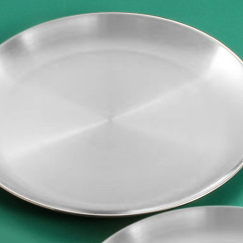 Plato Para Escupir Huesos De Acero Inoxidable, 4 Unidades, 2
